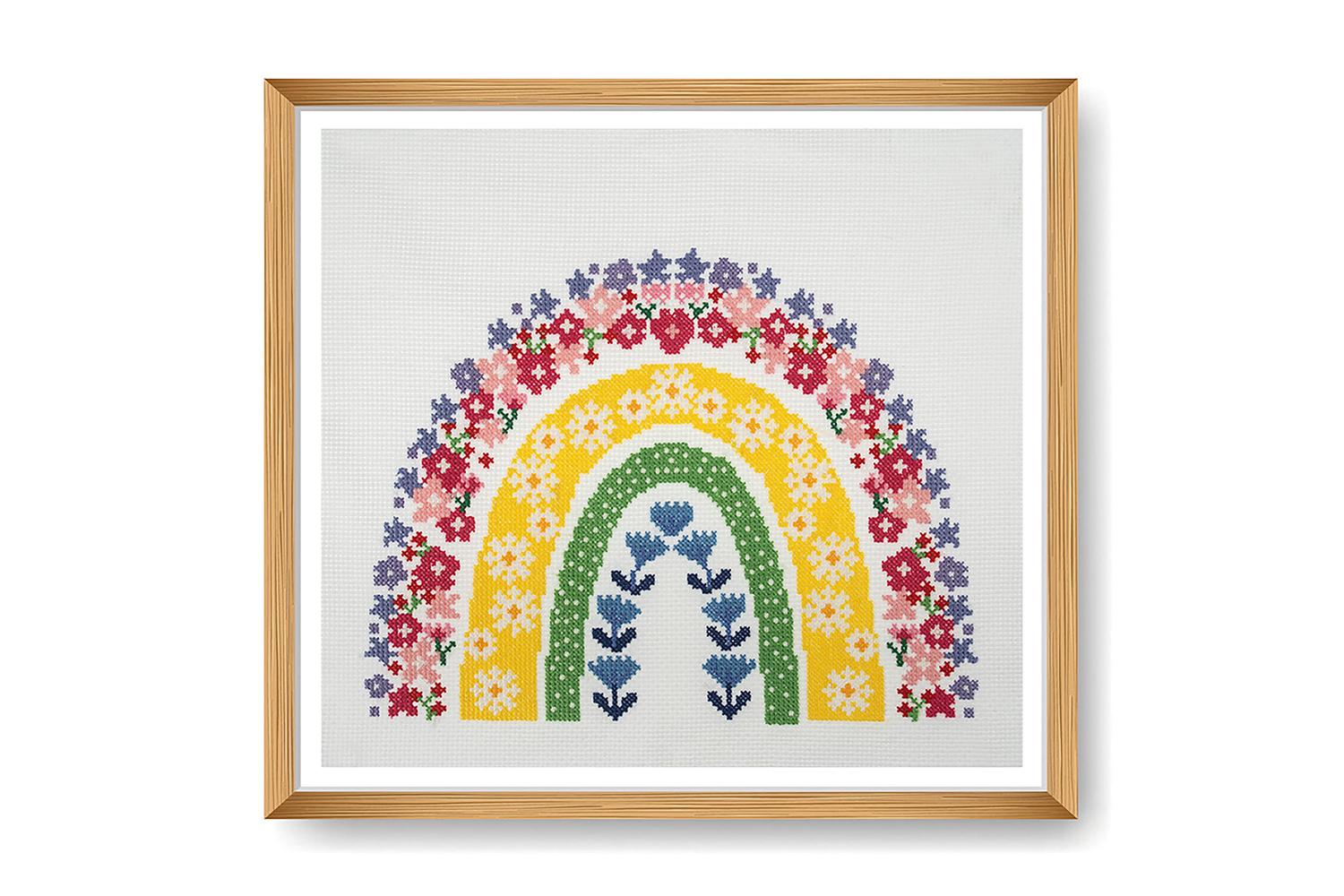 Trimits Gro-gcs97 - Xstitch Rainbow - Counted Cross Stitch K