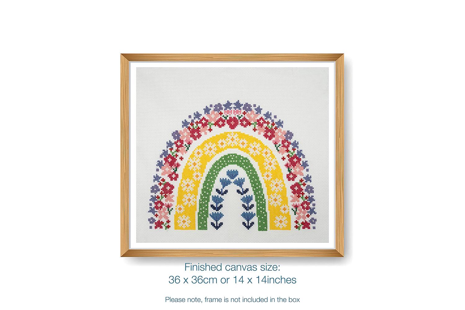 Trimits Gro-gcs97 - Xstitch Rainbow - Counted Cross Stitch K-3