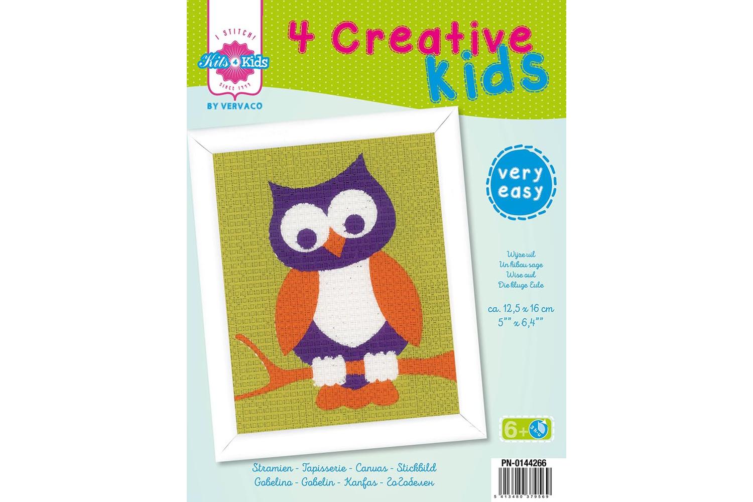 Vervaco Gro-pn-0144266 - Tkit Wise Owl - Tapestry Kit Wise O-3