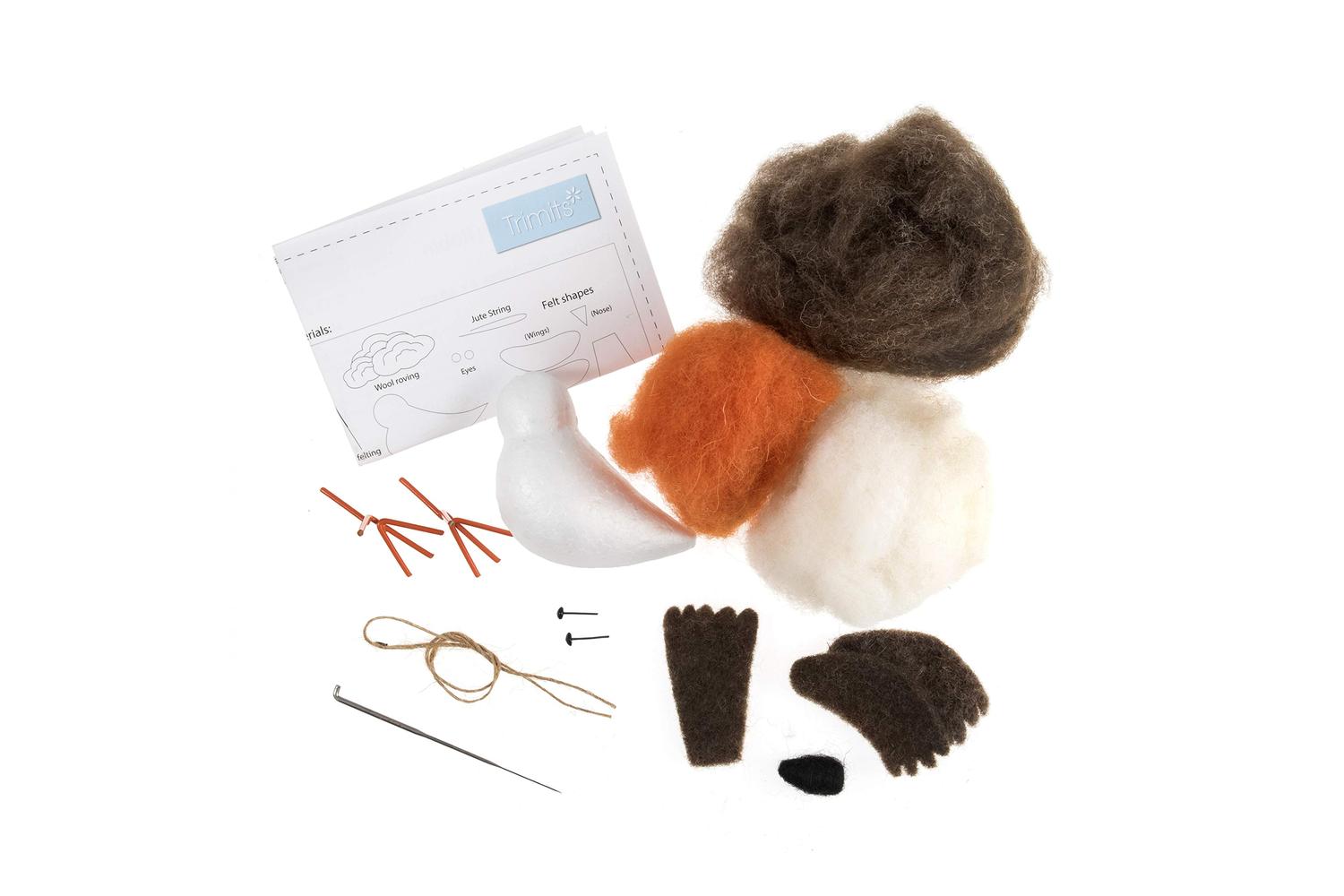 Trimits Gro-tck012 - Nfelting Robin - Needle Felting Kit Chr-2