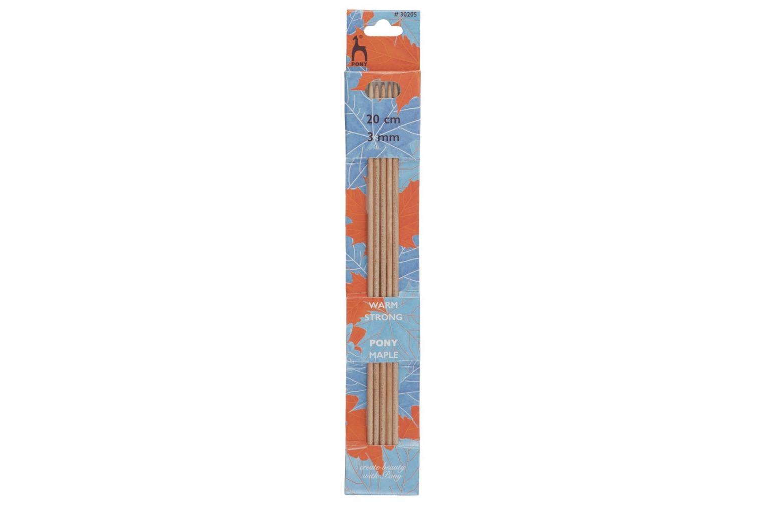 Pony Gro-p30205 - Maple De Kp 20cmx30 - Knitting Pins Double