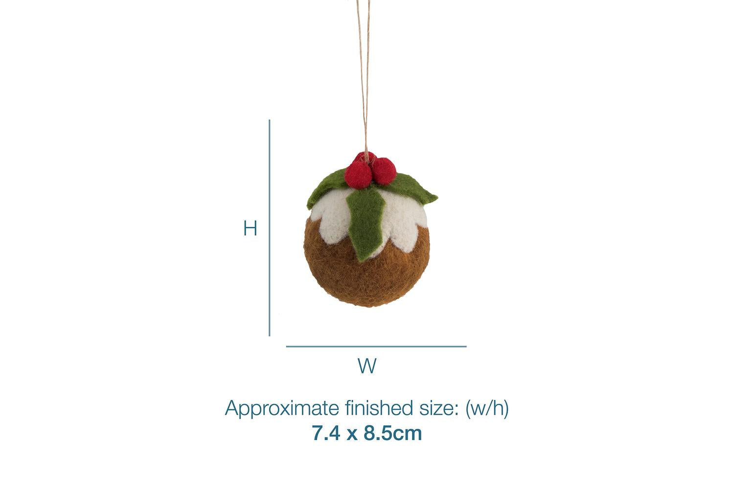 Trimits Gro-tck009 - Nfelting Xmas Pud - Needle Felting Kit-4
