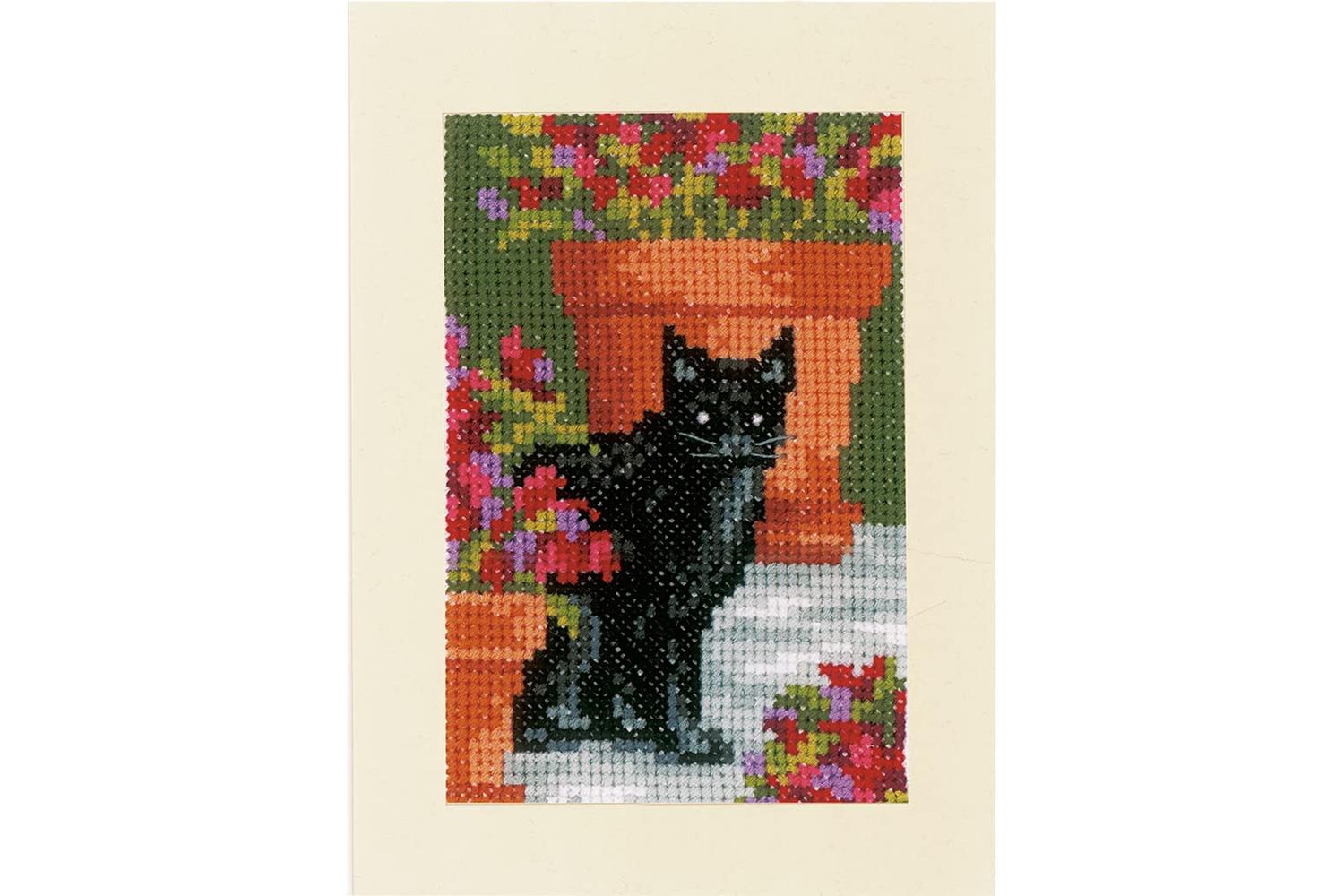 Vervaco Gro-pn-0188672 - Cards Pk3 Catflwrs - Counted Cross-2