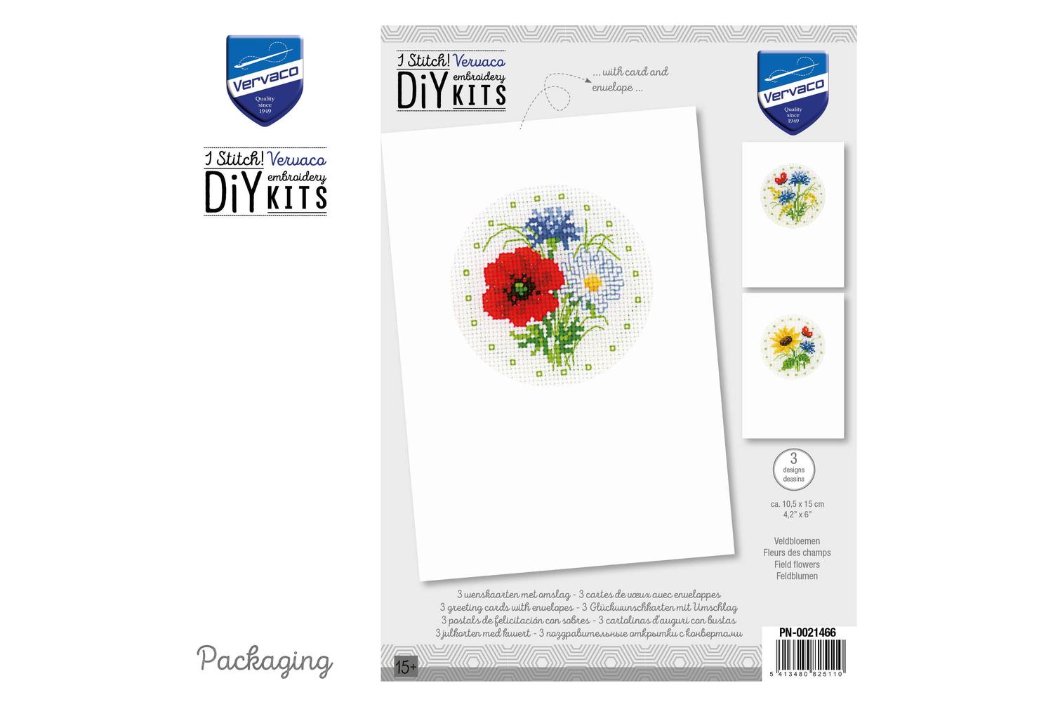 Vervaco Gro-pn-0021466 - Counted Cross Stitch Kit Greeting C-3