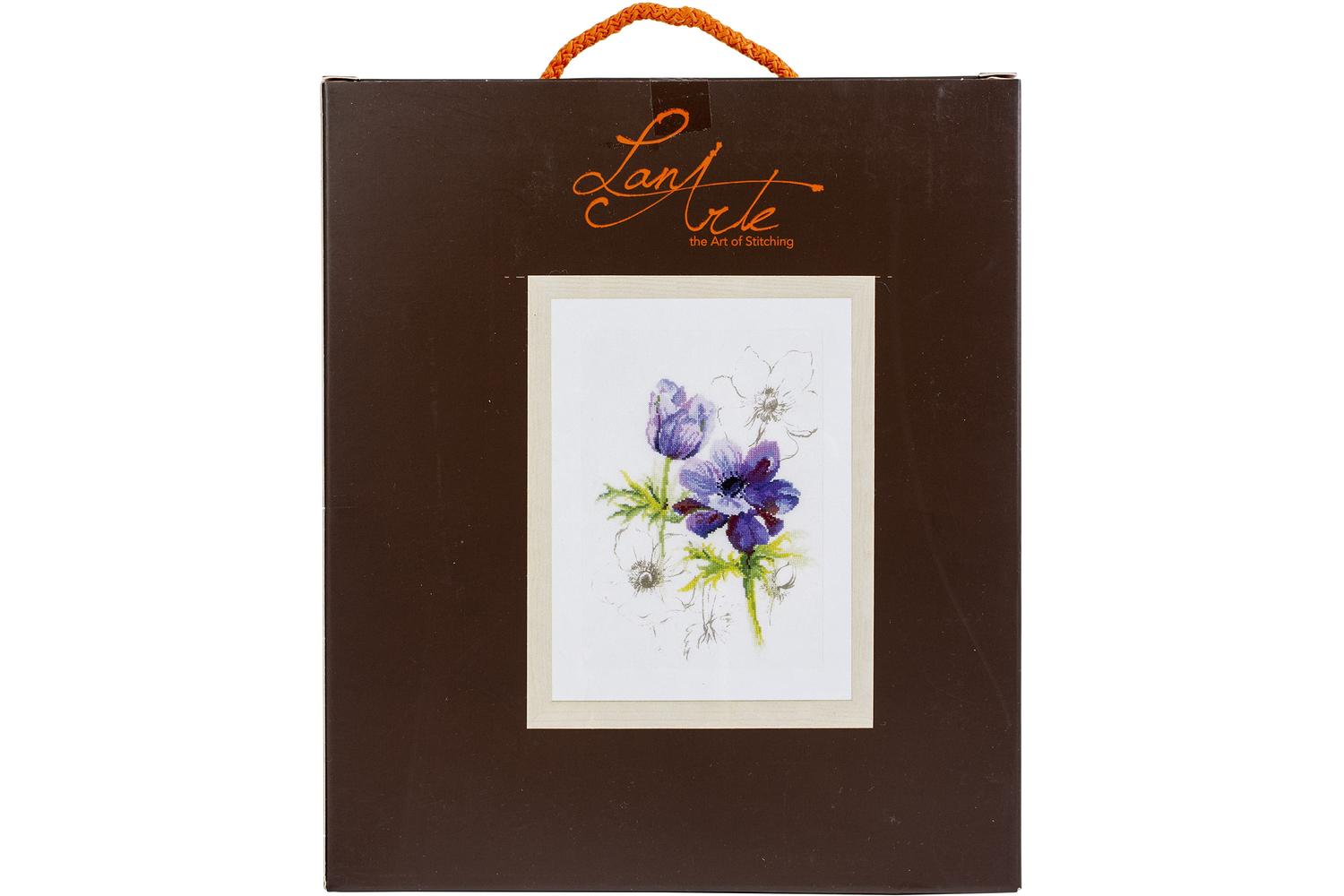 Lanarte Gro-pn-0008028 - Blue Anemones - Counted Cross Stitc