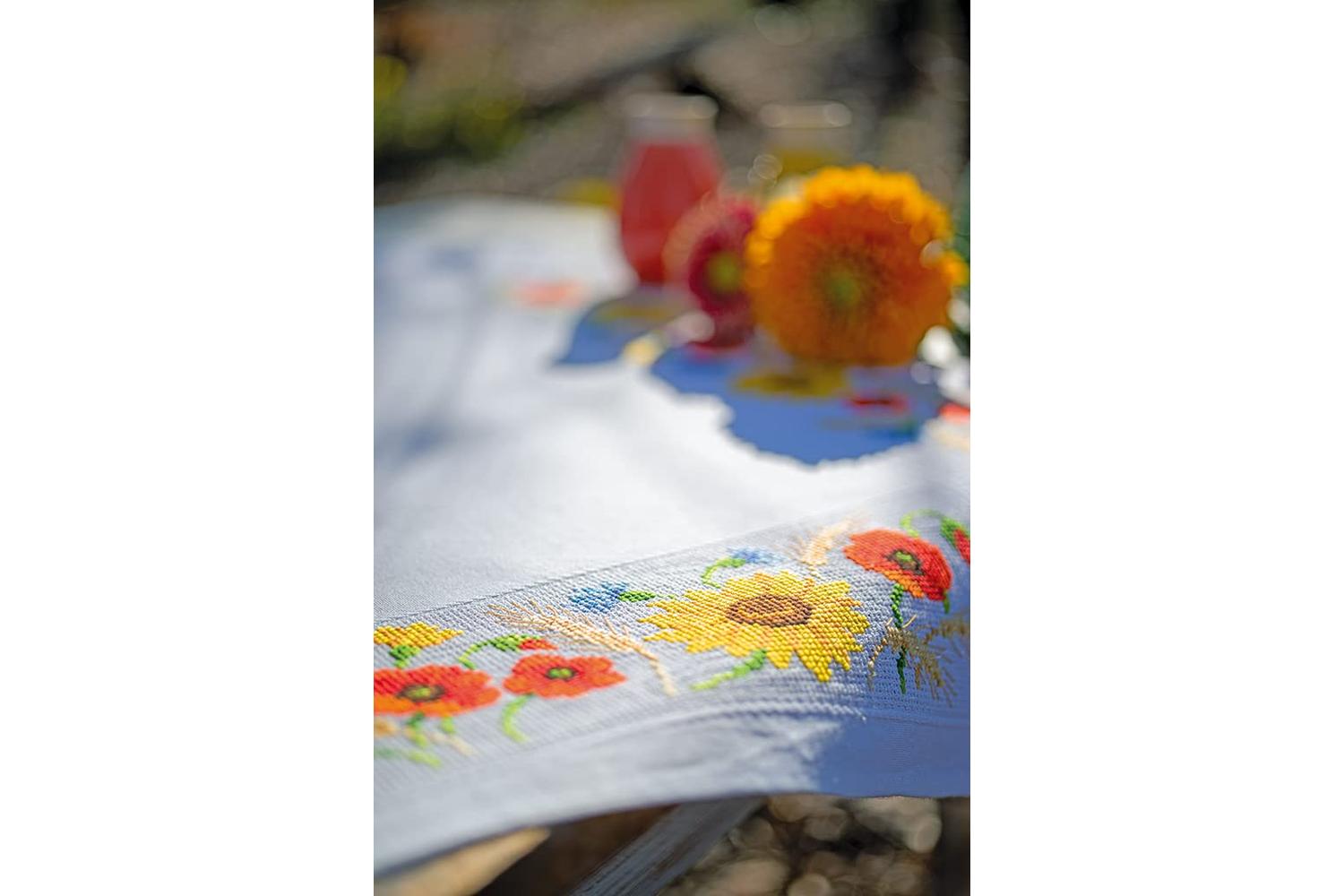 Vervaco Gro-pn-0013043 - Tcloth Wildflowers - Counted Cross-3