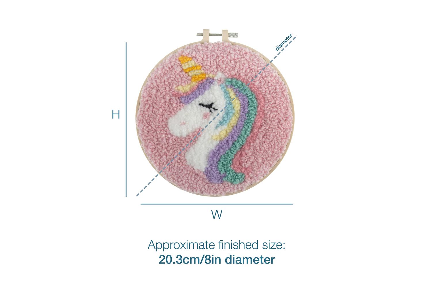 Trimits Gro-gck191 - Pneedle Unicorn - Punch Needle Kit Yarn-4