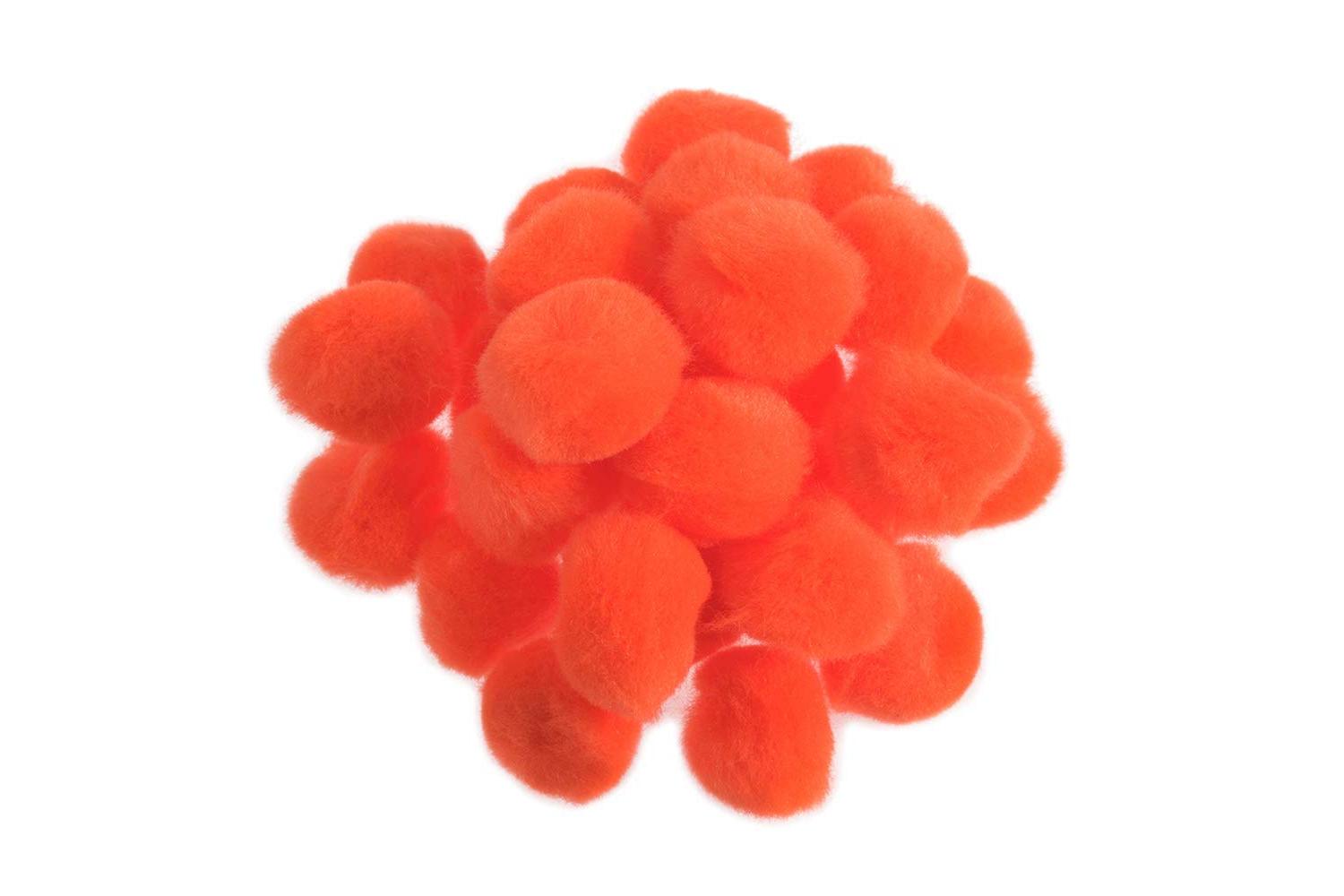 Trimits Gro-pp3\o - Pom-poms 1in Pk100 - Pom Poms 25cm Orang