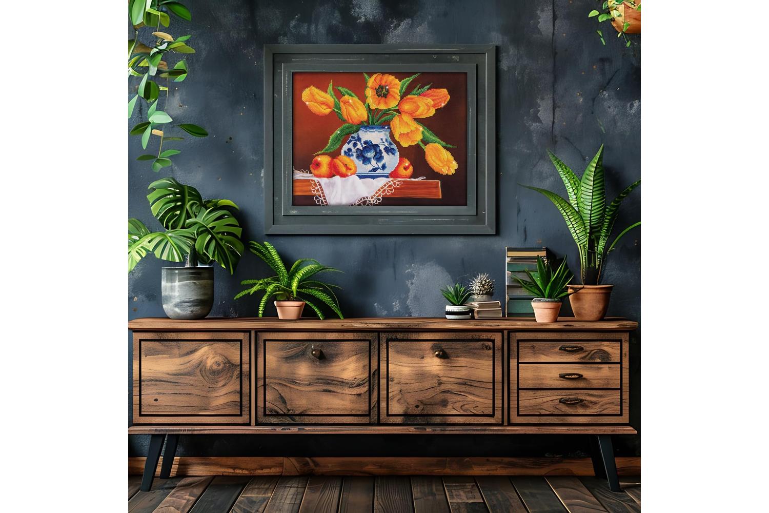 Diamond Dotz Gro-dd9.004 - Yellow Tulips - Diamond Painting-4