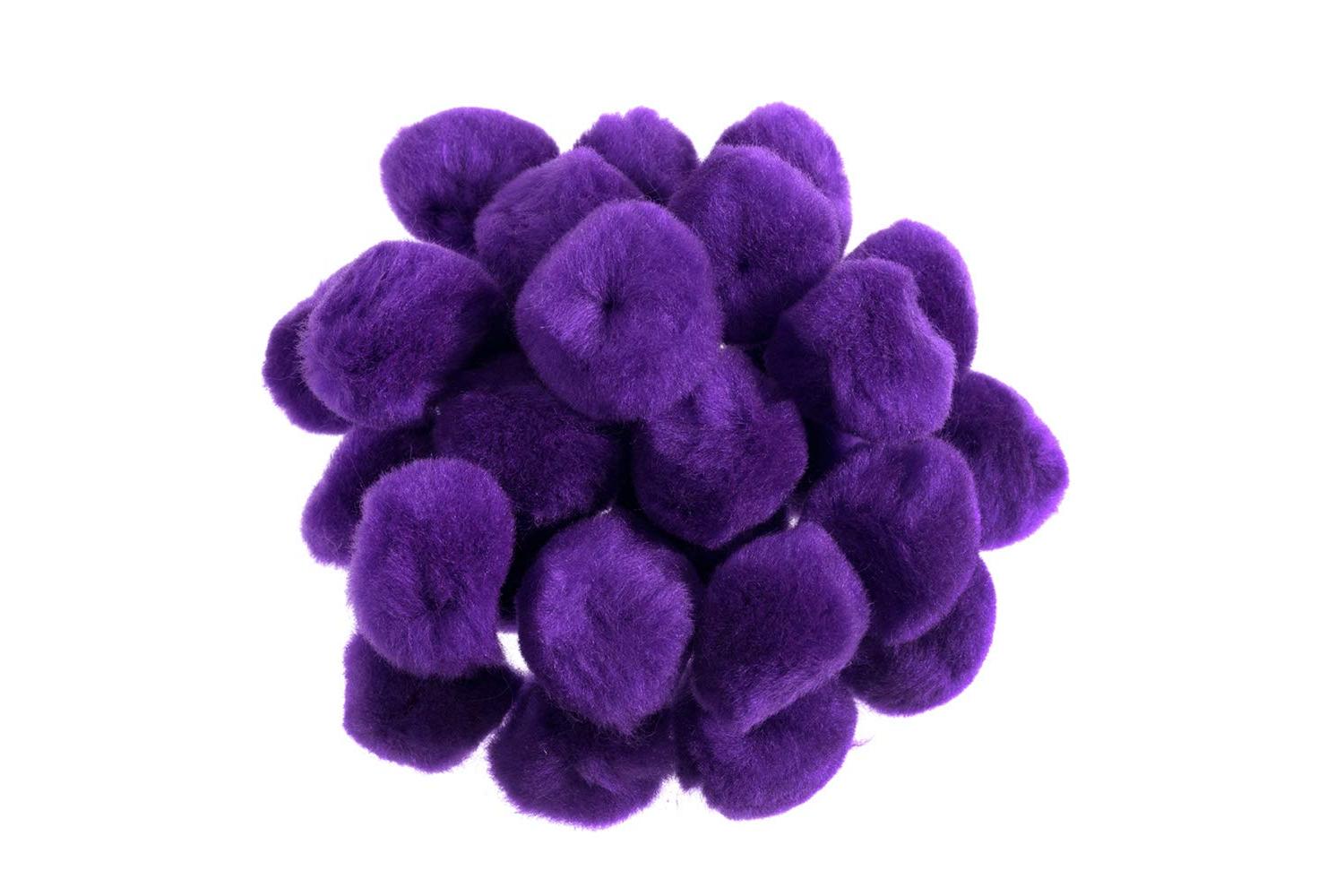 Trimits Gro-pp3v - Pom-poms 1in Pk100 - Pom Poms 25cm Purple