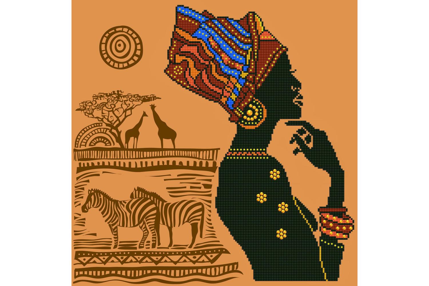 Diamond Dotz Gro-dd9.029 - African Elegance - Diamond Painti