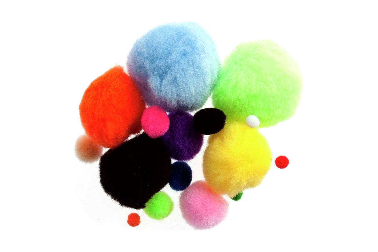 Trimits Gro-ppa - Pom Poms Assorted Colours And Sizes Bright