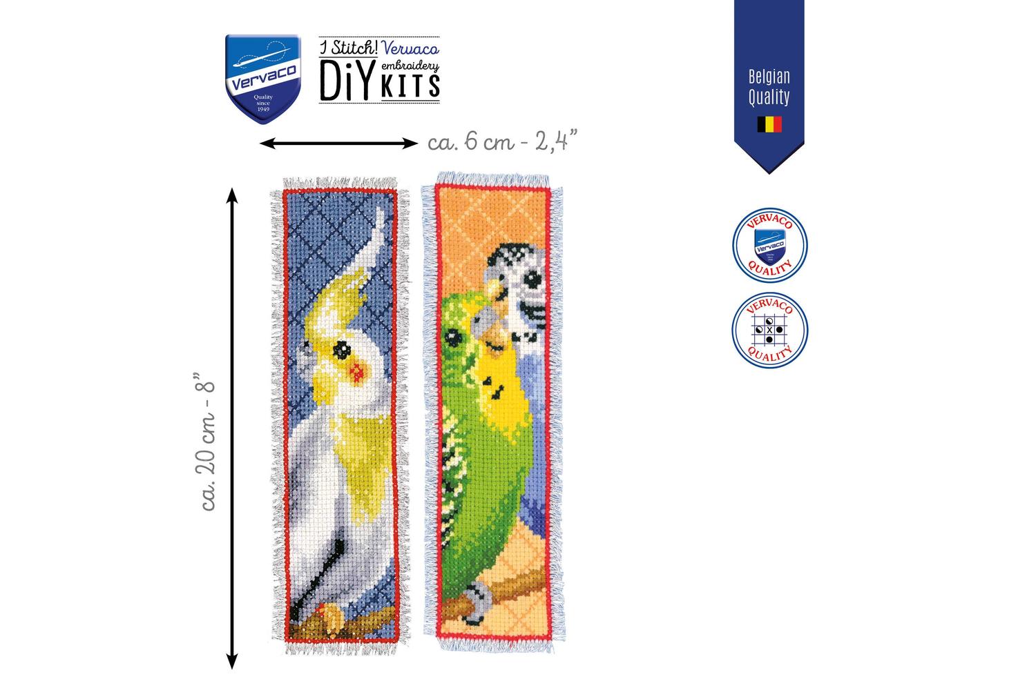 Vervaco Gro-pn-0146574 - Counted Cross Stitch Kit Bookmark P-2