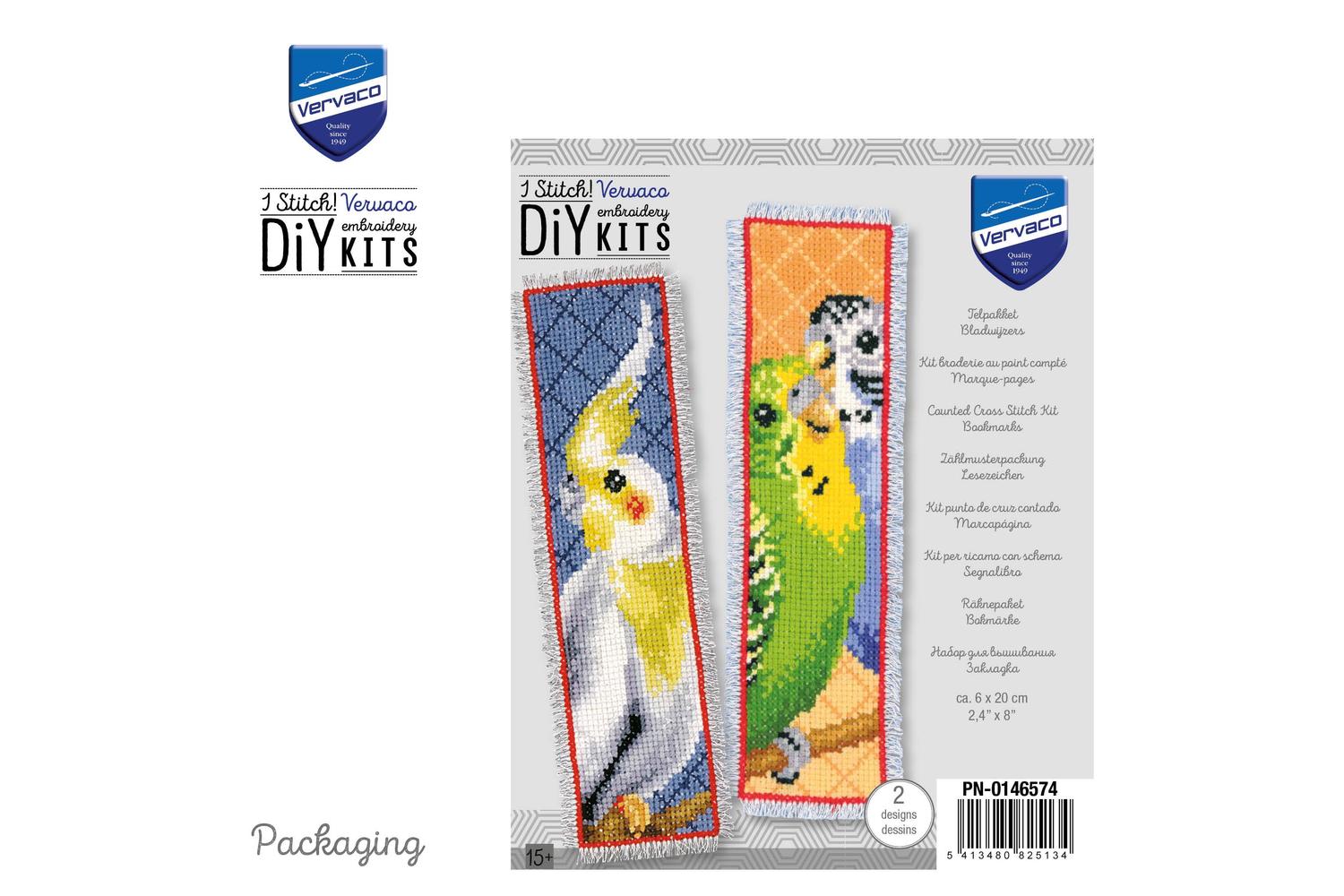 Vervaco Gro-pn-0146574 - Counted Cross Stitch Kit Bookmark P-3