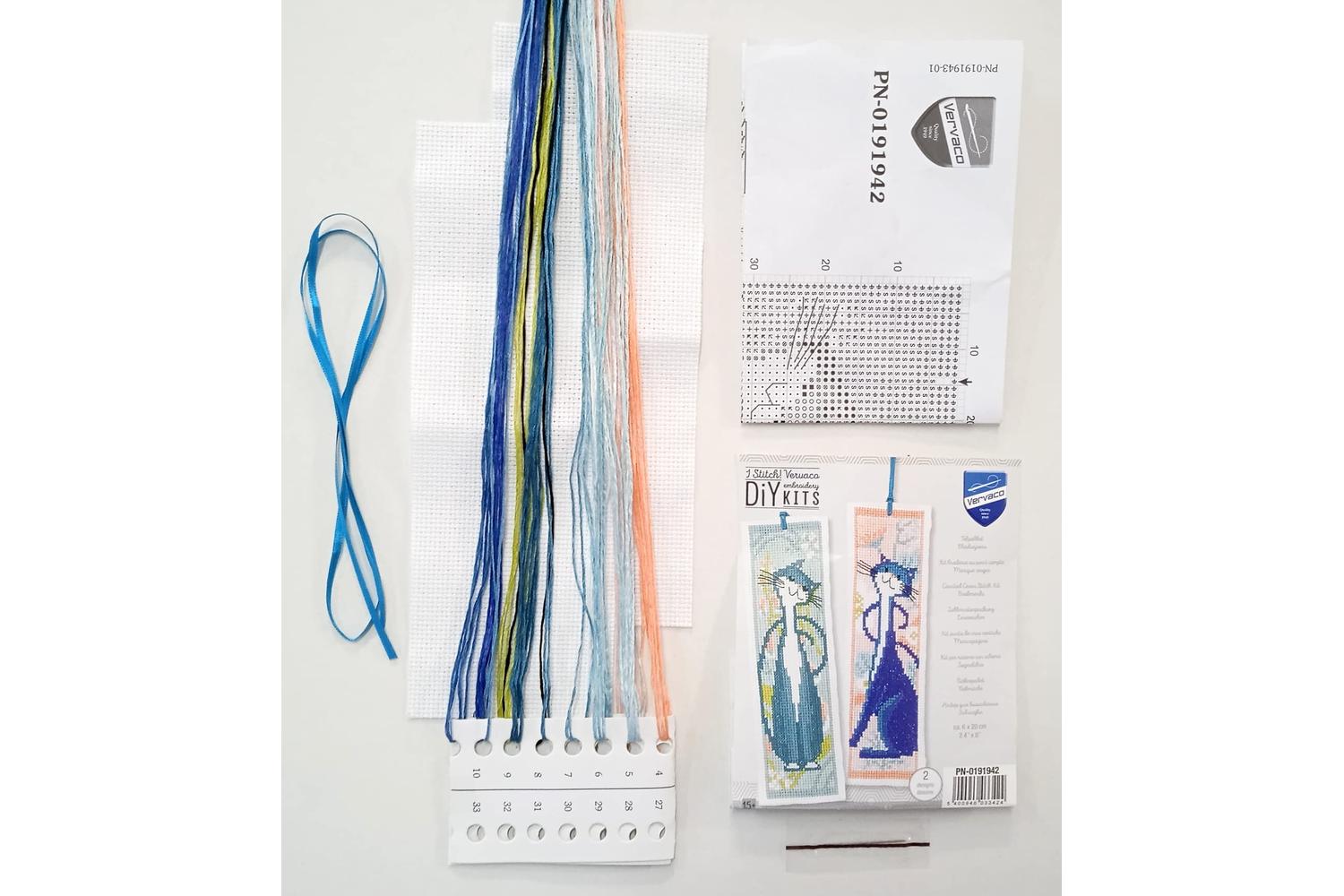 Vervaco Gro-pn-0191942 - Counted Cross Stitch Kit Bookmark F-2