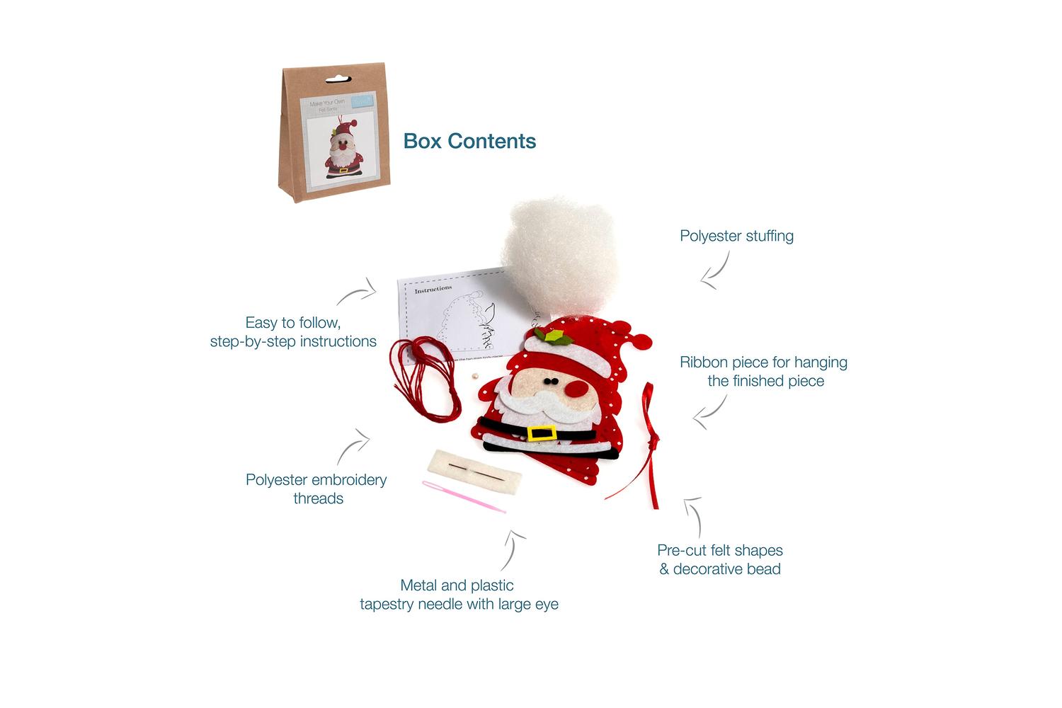 Trimits Gro-gck007 - Felt Kit Father Xmas - Felt Decoration-4