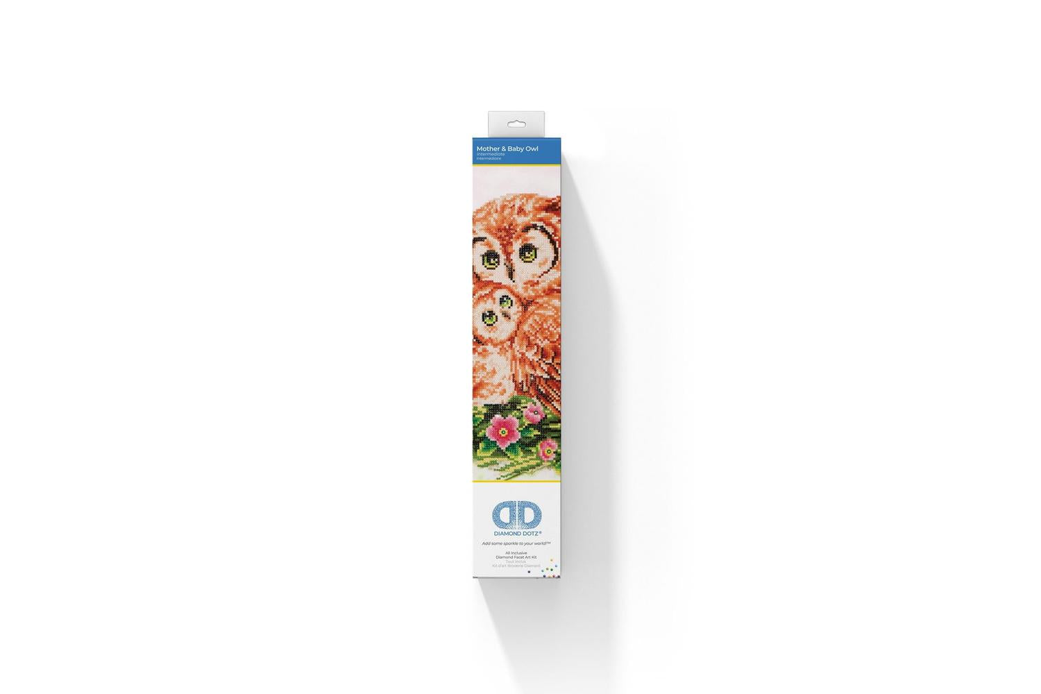 Diamond Dotz Gro-dd7.004 - Mother Baby Owl - Diamond Paintin-2