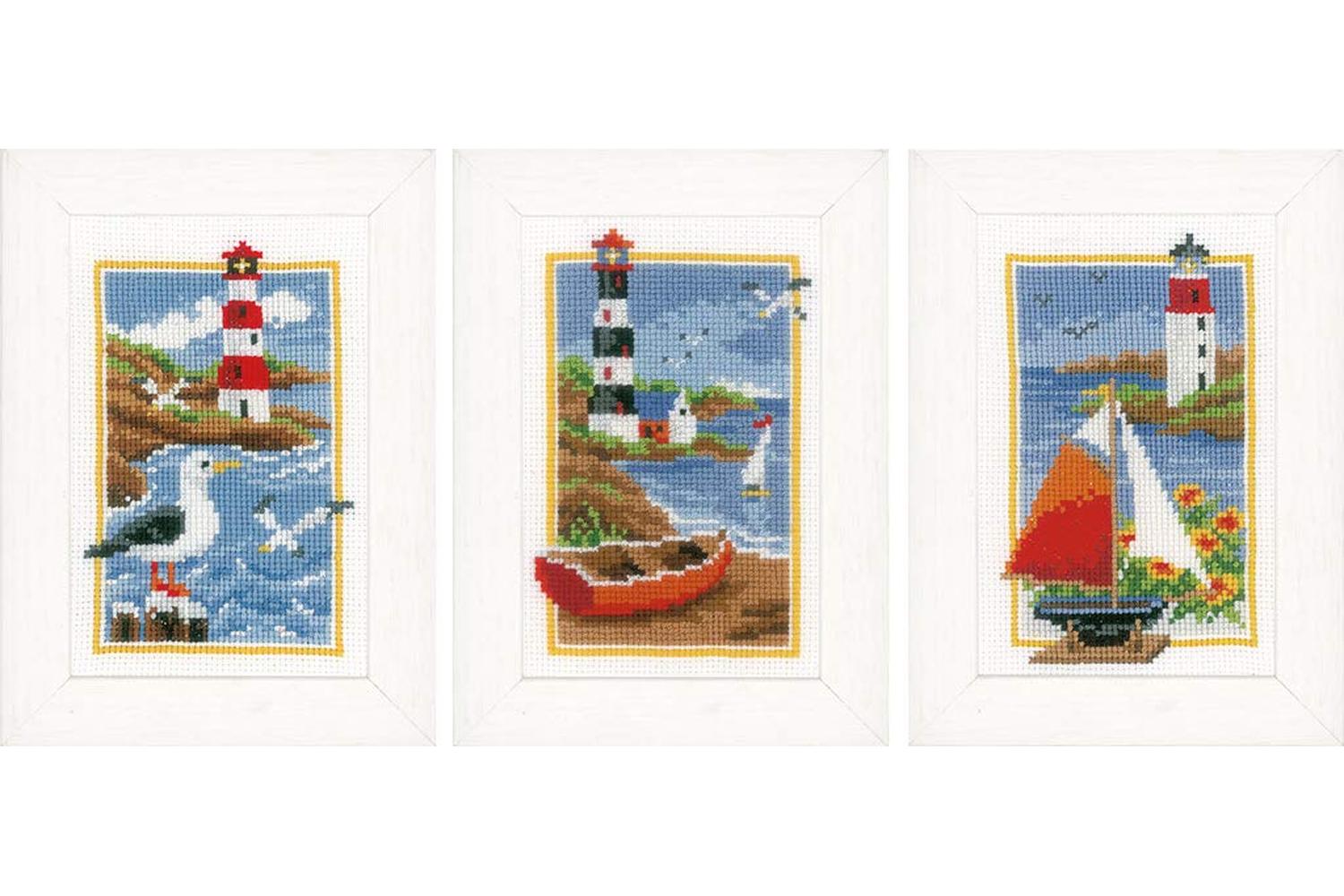 Vervaco Gro-pn-0158159 - Mini Pk3 Lighthouses - Counted Cros