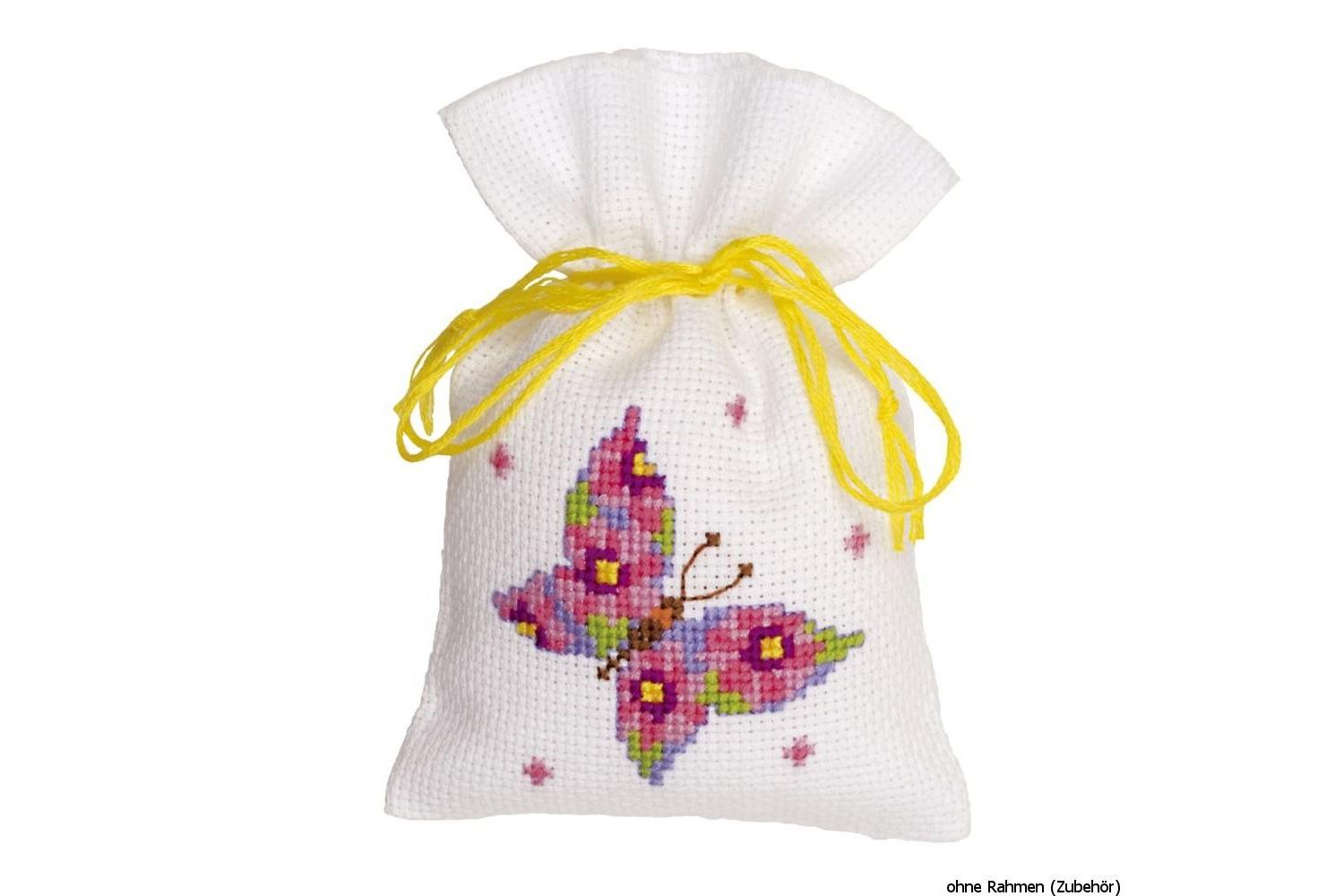 Vervaco Gro-pn-0146852 - Ppbag Pk3 Bfly Pink - Counted Cross-2