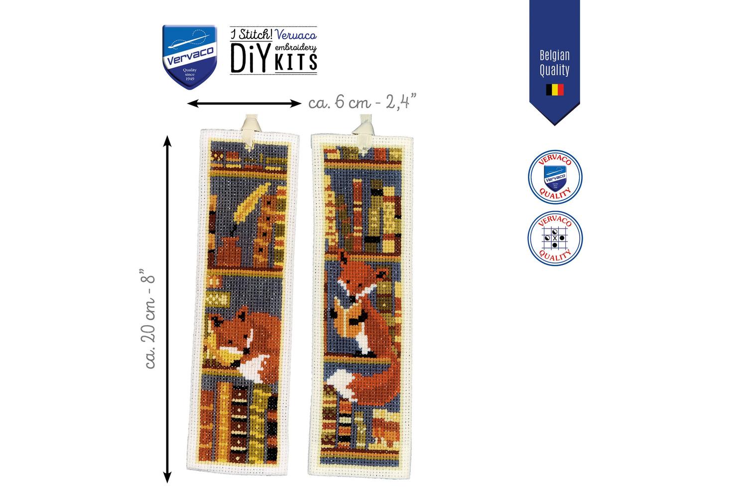 Vervaco Gro-pn-0198595 - Counted Cross Stitch Kit Bookmark F-2