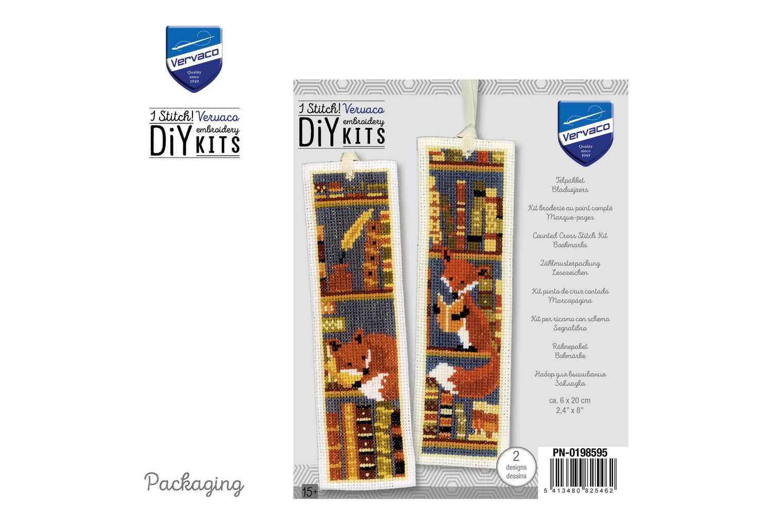 Vervaco Gro-pn-0198595 - Counted Cross Stitch Kit Bookmark F-3