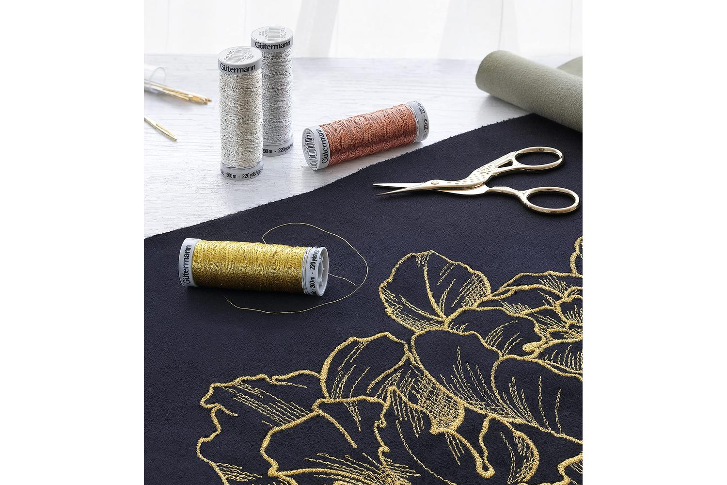 Gutermann Gro-734485\1 - Tset Metallic 200m - Thread Set Met-4