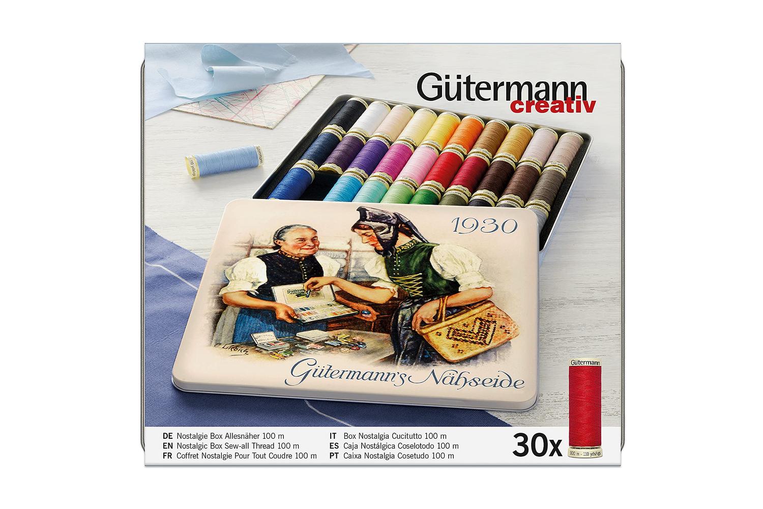 Gutermann Gro-640953 - Nbox 1925 30x100m - Thread Storage Ti-3