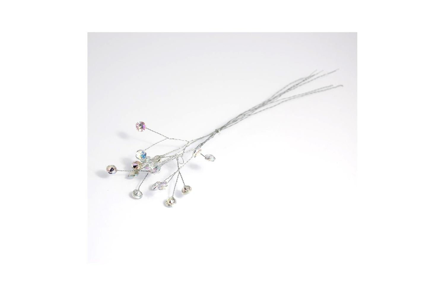 Occasions Gro-b1743ir - Pick Diamante 6mm 3 Stem 6mm Pack Of