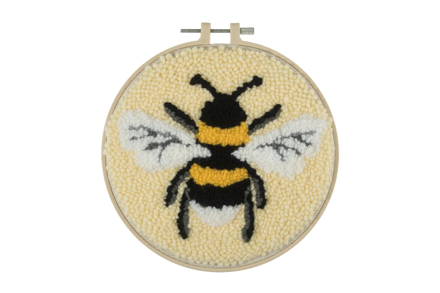 Trimits Gro-gck181 - Pneedle Hoop Bee - Punch Needle Kit Yar