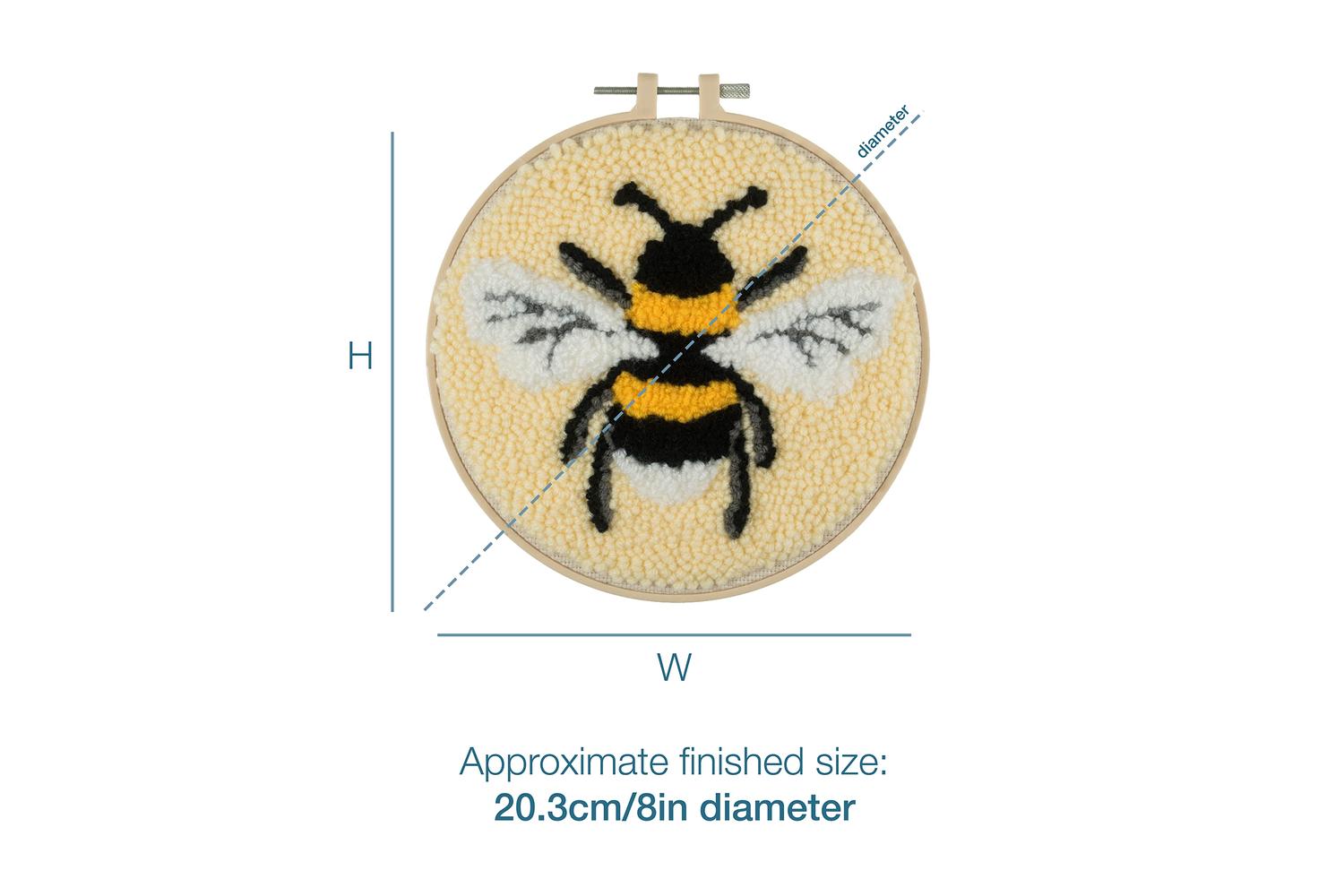 Trimits Gro-gck181 - Pneedle Hoop Bee - Punch Needle Kit Yar-4