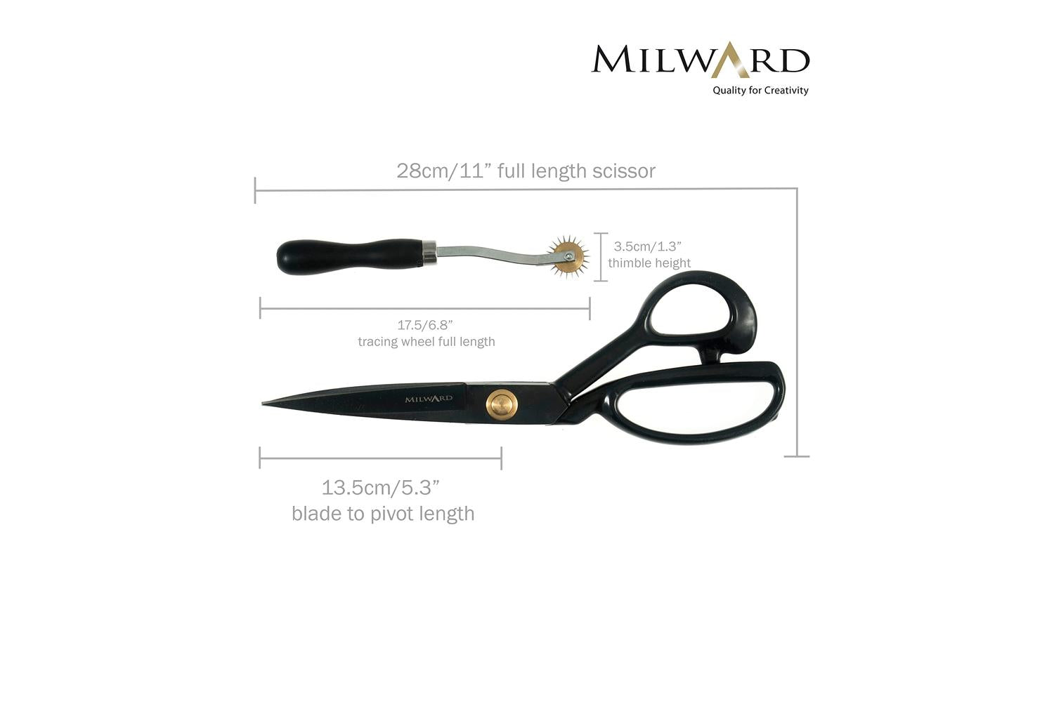 Milward Gro-2189027 - Scissors Gift Set Tailors Shears 28cm-4