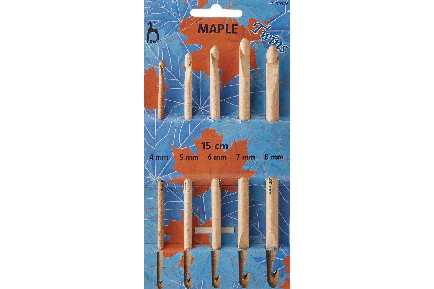 Pony Gro-p30526 - Maple Chk De Set - Crochet Hook Set Double