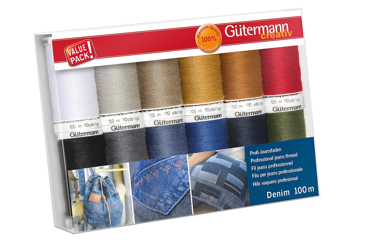 Gutermann Gro-731143\1 - Tset Denim 12x100m - Thread Set Den