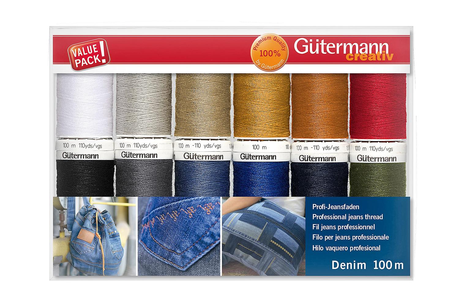 Gutermann Gro-731143\1 - Tset Denim 12x100m - Thread Set Den-2