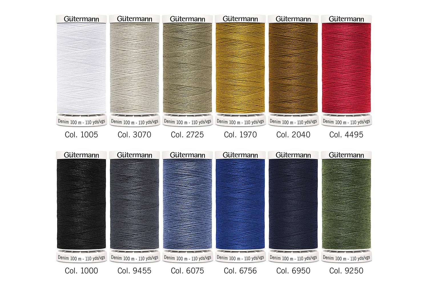 Gutermann Gro-731143\1 - Tset Denim 12x100m - Thread Set Den-4