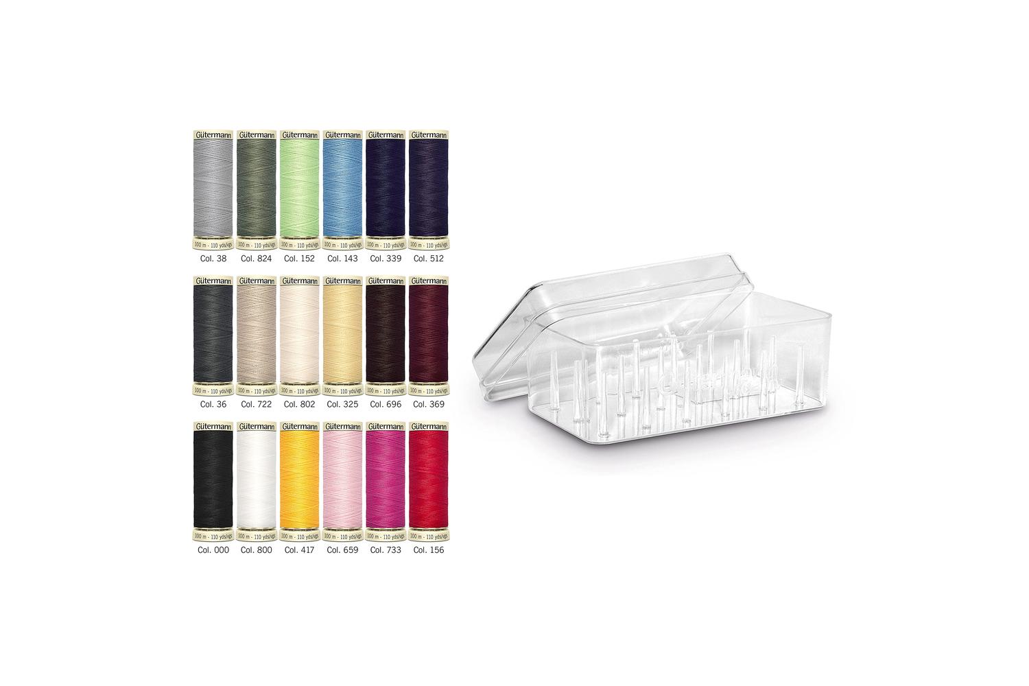 Gutermann Gro-799748 - Tbox Sew-all 100m - Thread Set Sew-al-2