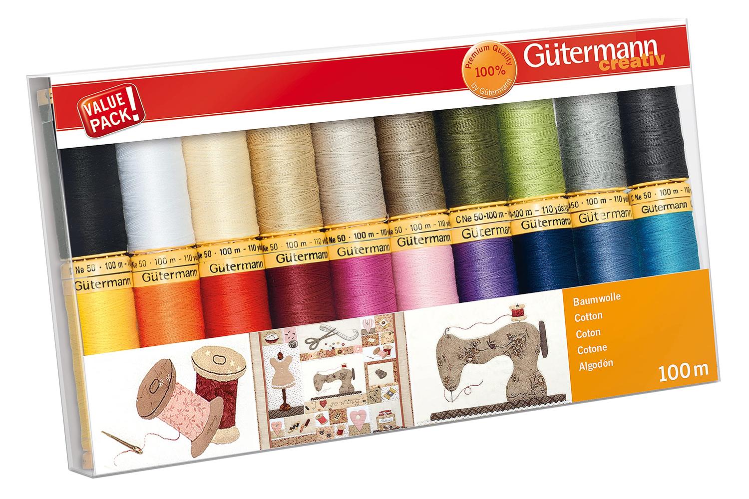 Gutermann Gro-734520\1 - Thread Set Natural Cotton C No50 20