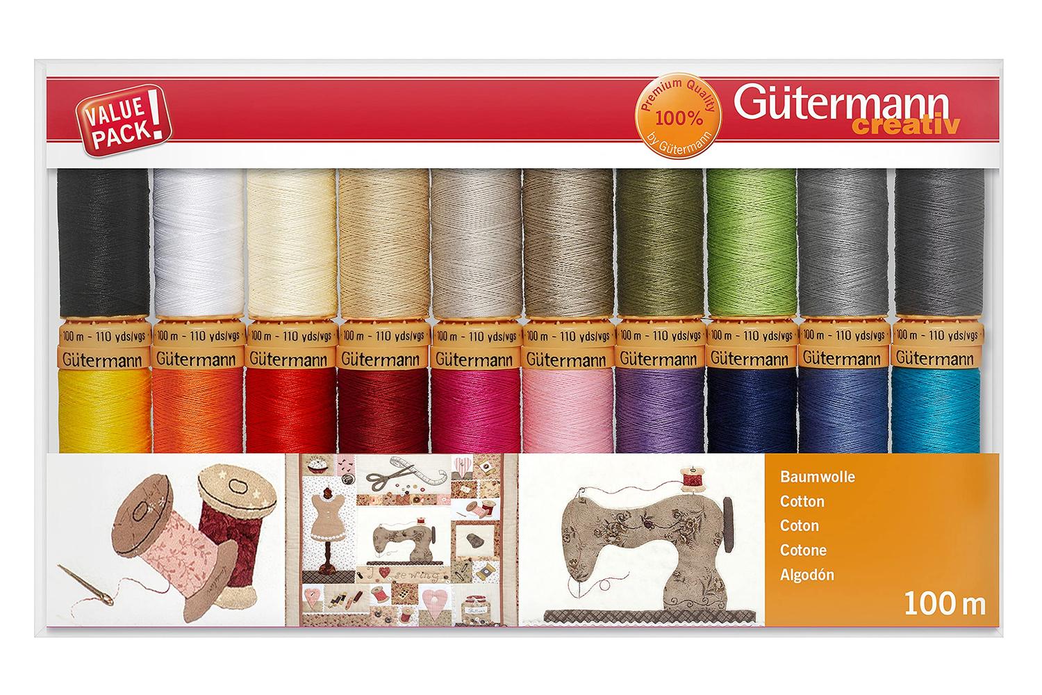 Gutermann Gro-734520\1 - Thread Set Natural Cotton C No50 20-2