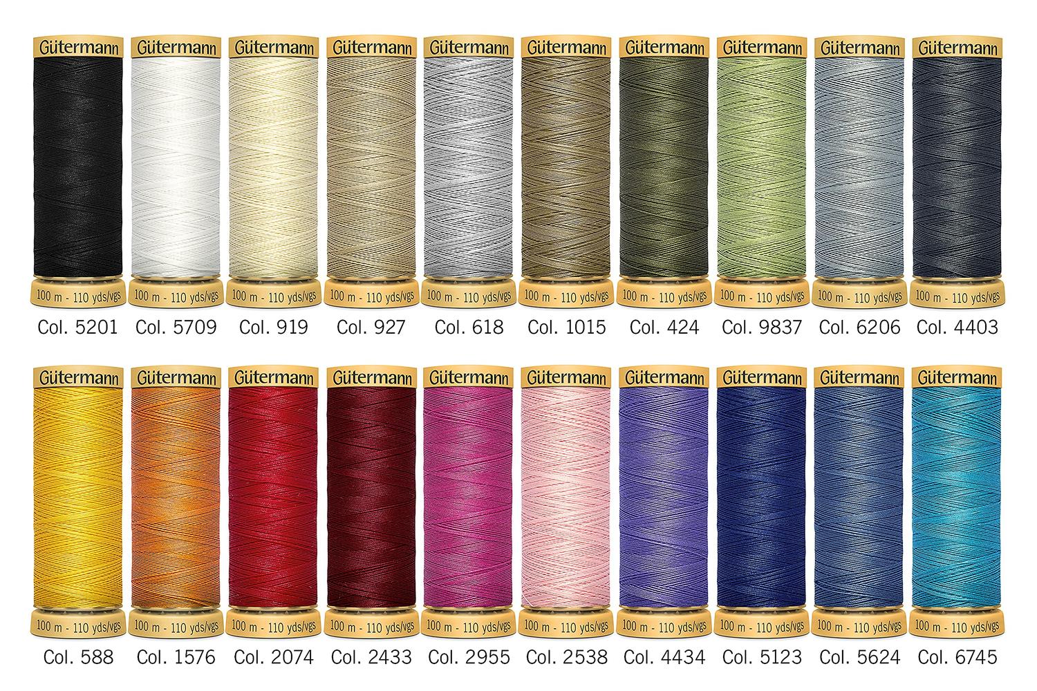 Gutermann Gro-734520\1 - Thread Set Natural Cotton C No50 20-4