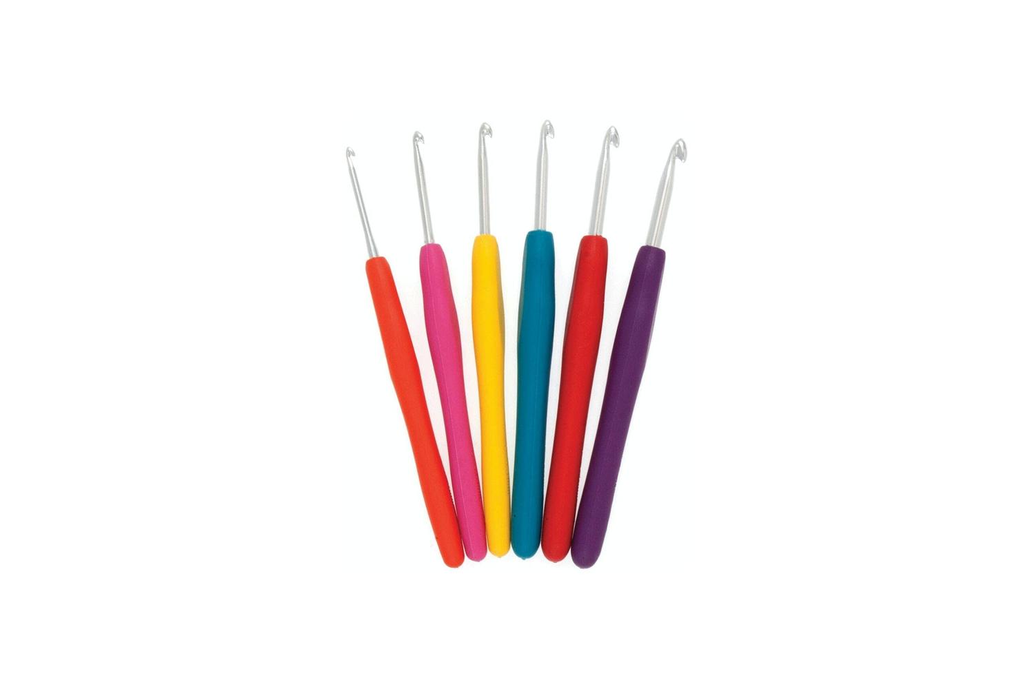 Milward Gro-2232509 - Crochet Hook Set Soft-grip Rubber Hand-2