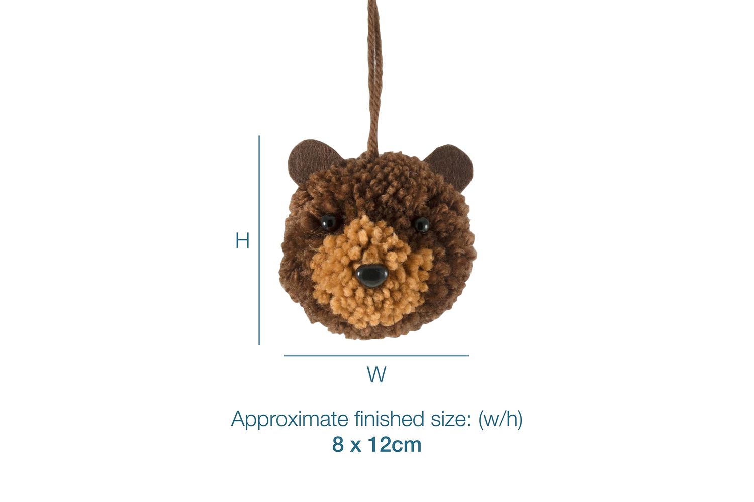 Trimits Gro-gck187 - Pompom Bear - Pom Pom Decoration Kit Be-4