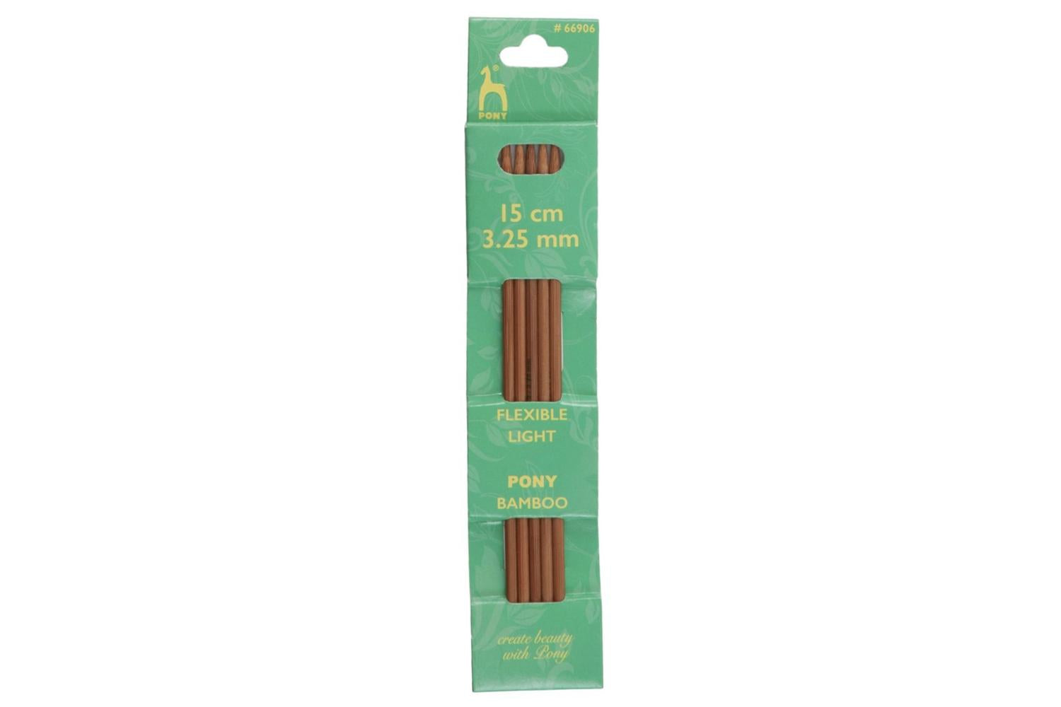 Pony Gro-p66906 - Bamb De Kp 15cmx325 - Knitting Pins Double
