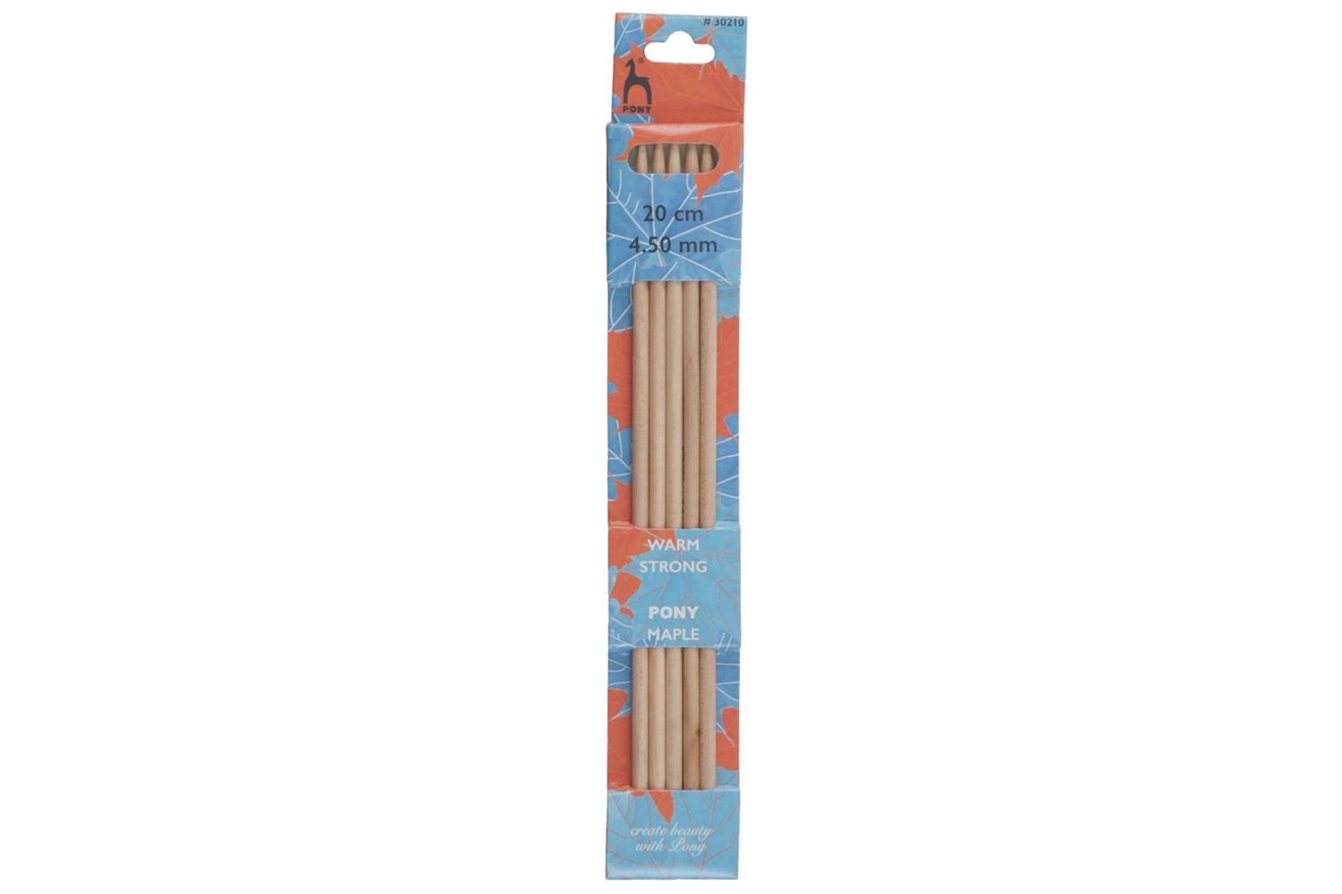 Pony Gro-p30210 - Maple De Kp 20cmx450 - Knitting Pins Doubl