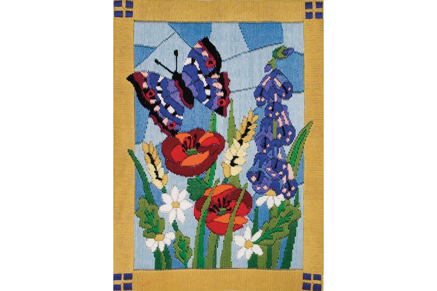 Anchor Gro-al77516 - Stained Glass Bfly - Long Stitch Kit St-2
