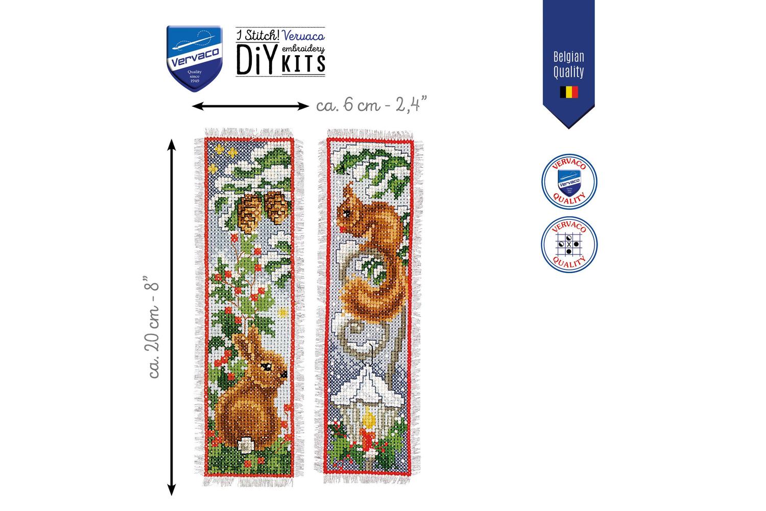 Vervaco Gro-pn-0143589 - Counted Cross Stitch Kit Bookmark R-2