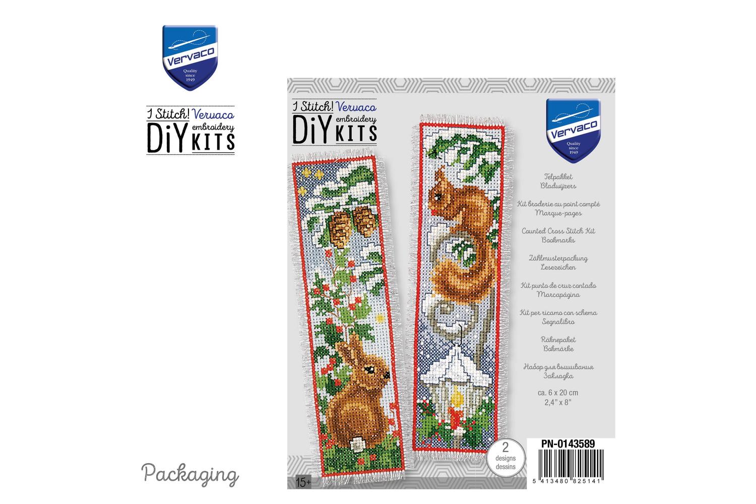 Vervaco Gro-pn-0143589 - Counted Cross Stitch Kit Bookmark R-3