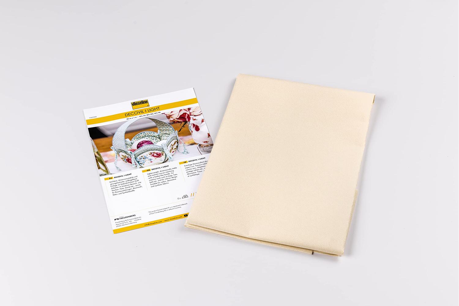 Vlieseline Gro-53603882 - Decovil Light Beige Pre-pack 90cm
