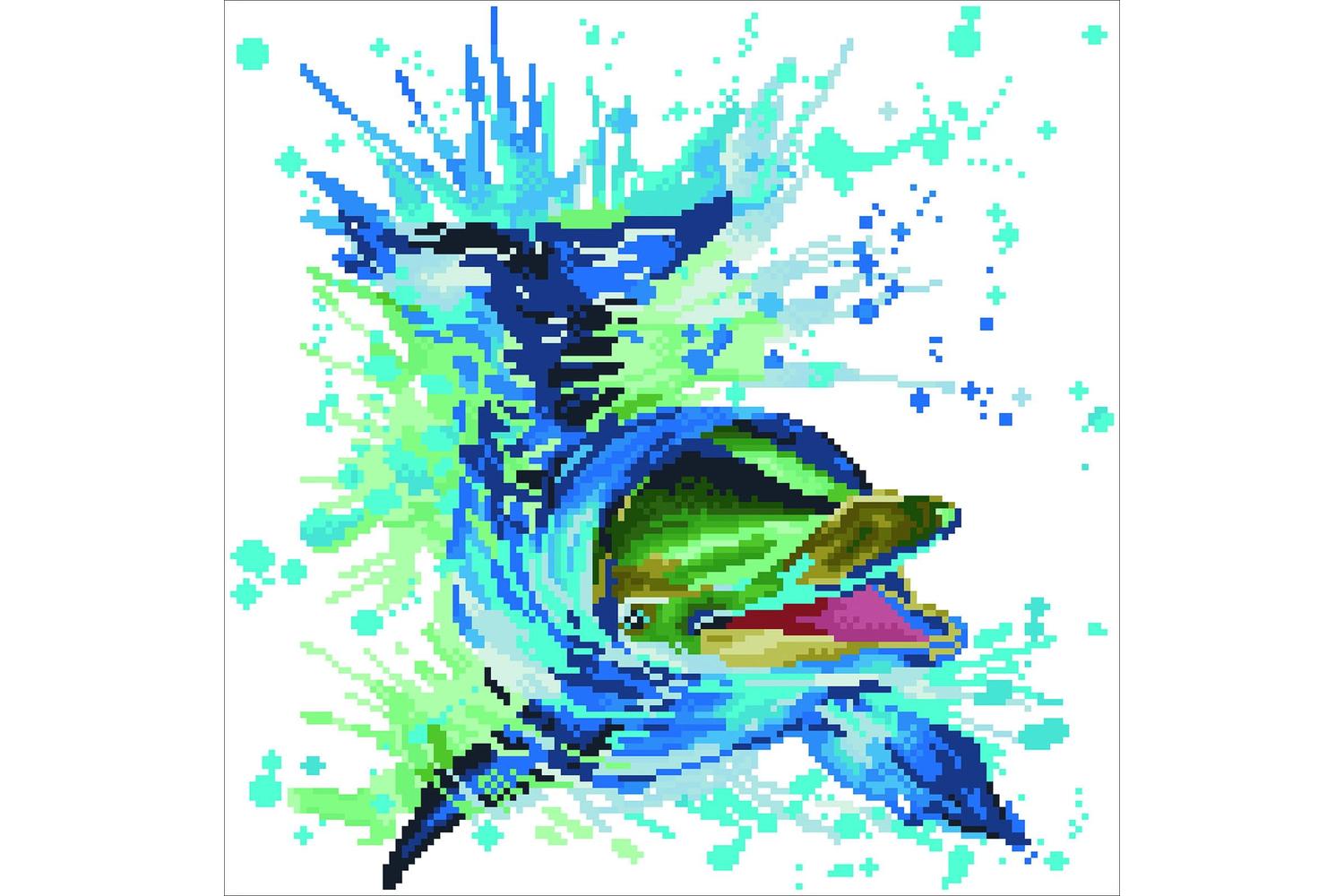 Diamond Dotz Gro-dd8.004 - Flipper - Diamond Painting Kit Fl-3