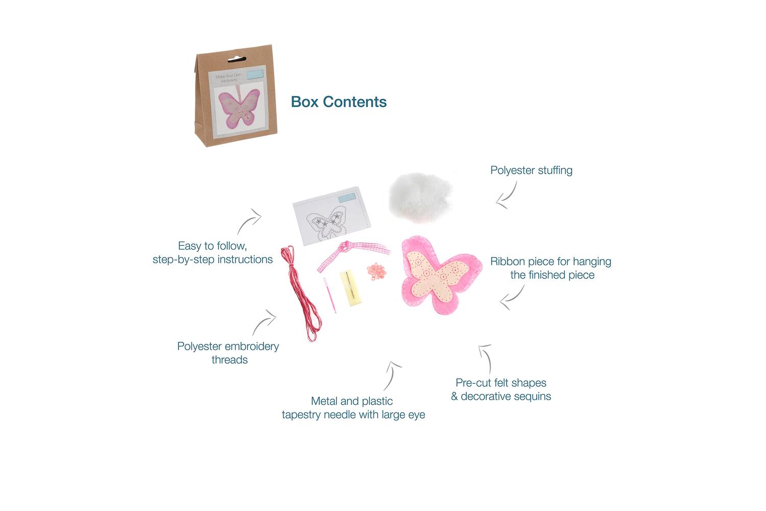 Trimits Gro-gck038 - Felt Kit Butterfly - Felt Decoration Ki-4