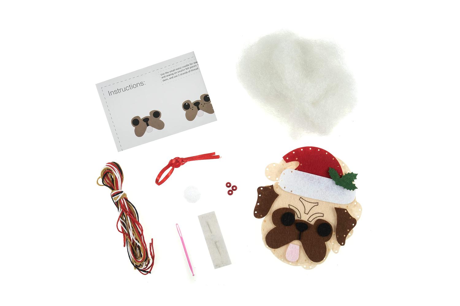 Trimits Gro-gck137 - Felt Kit Pug Shat - Felt Decoration Kit-2